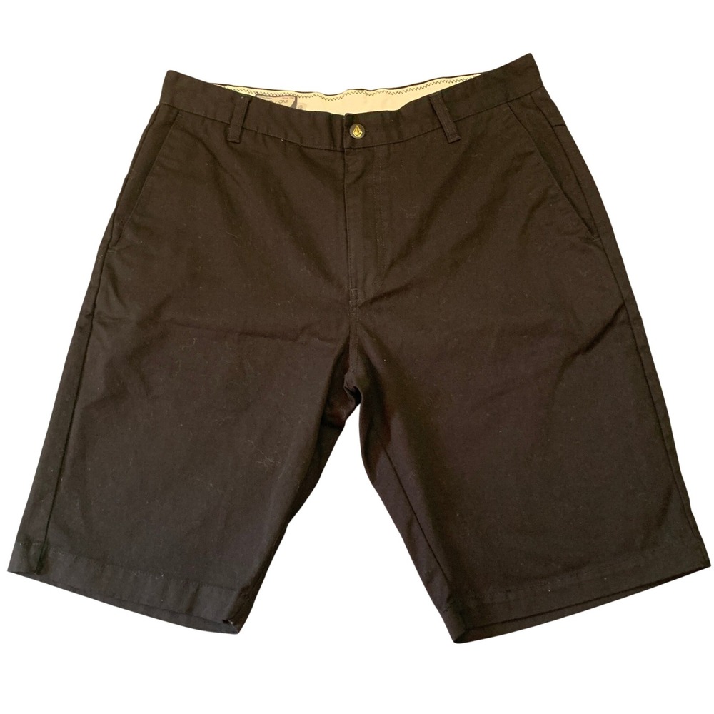 Volcom Corpo Class Shorts Mens‎ 32 Black Chino Skate Surf Casual NIN01-0518-01